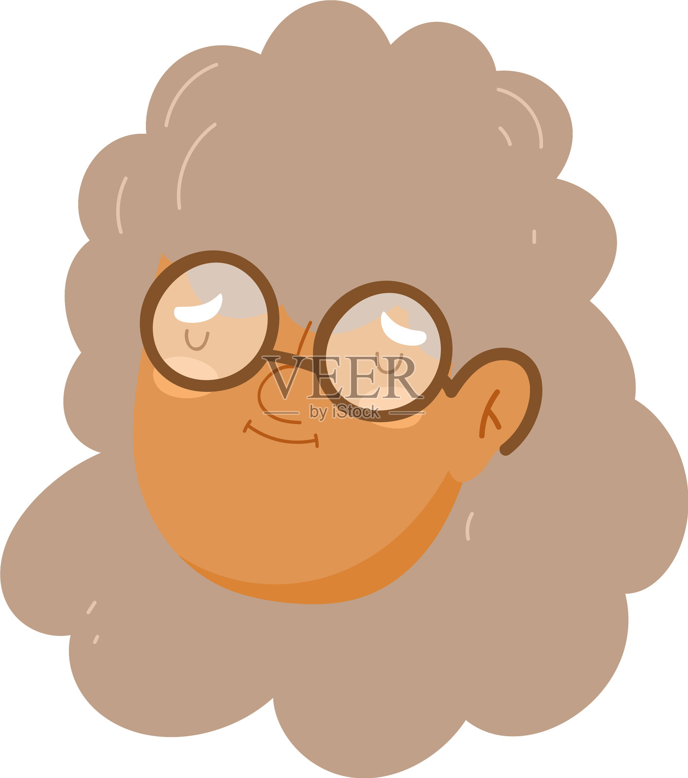 爷爷奶奶天老婆婆奶奶脸设计元素图片