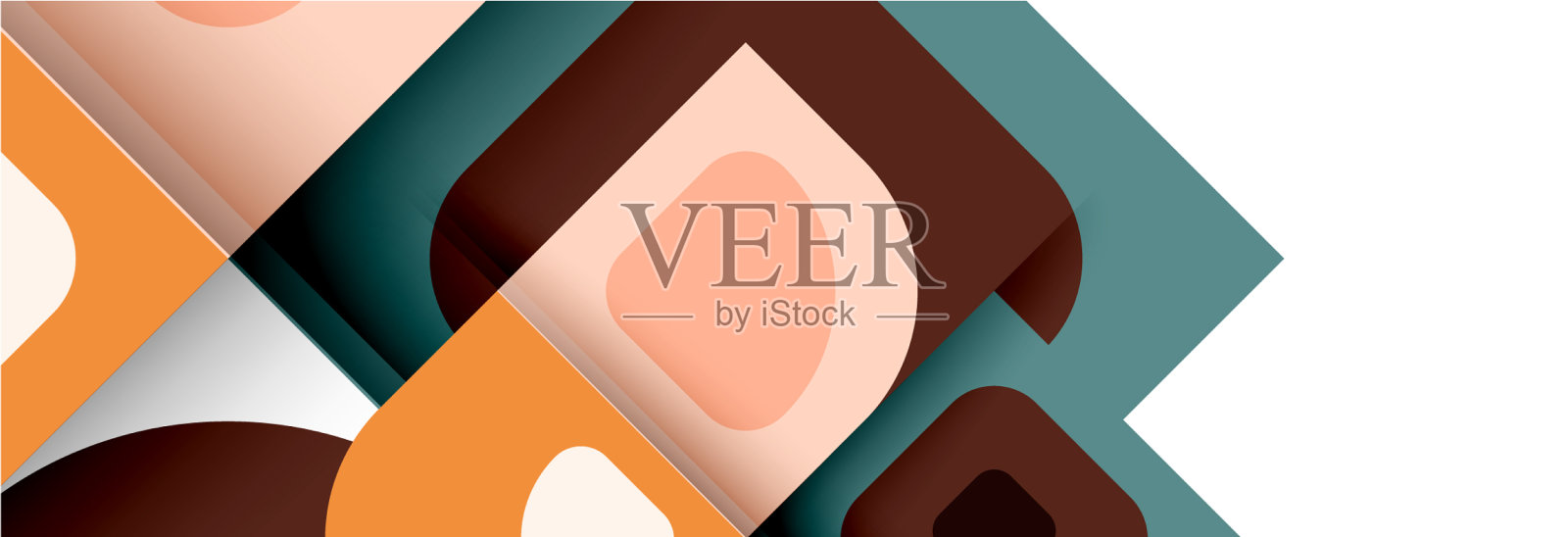 集现代几何抽象插画图片素材