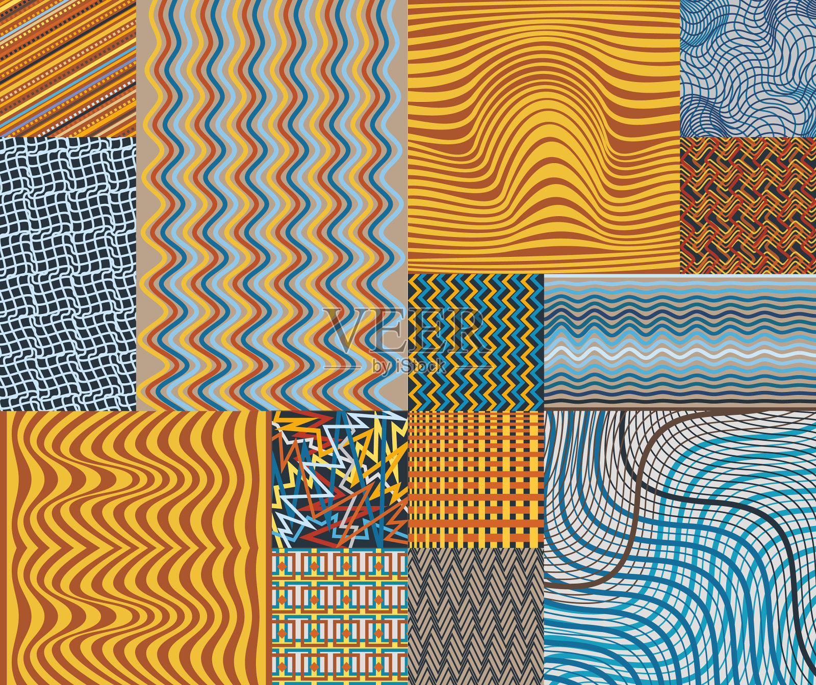 几何图案补丁颜色背景插画图片素材