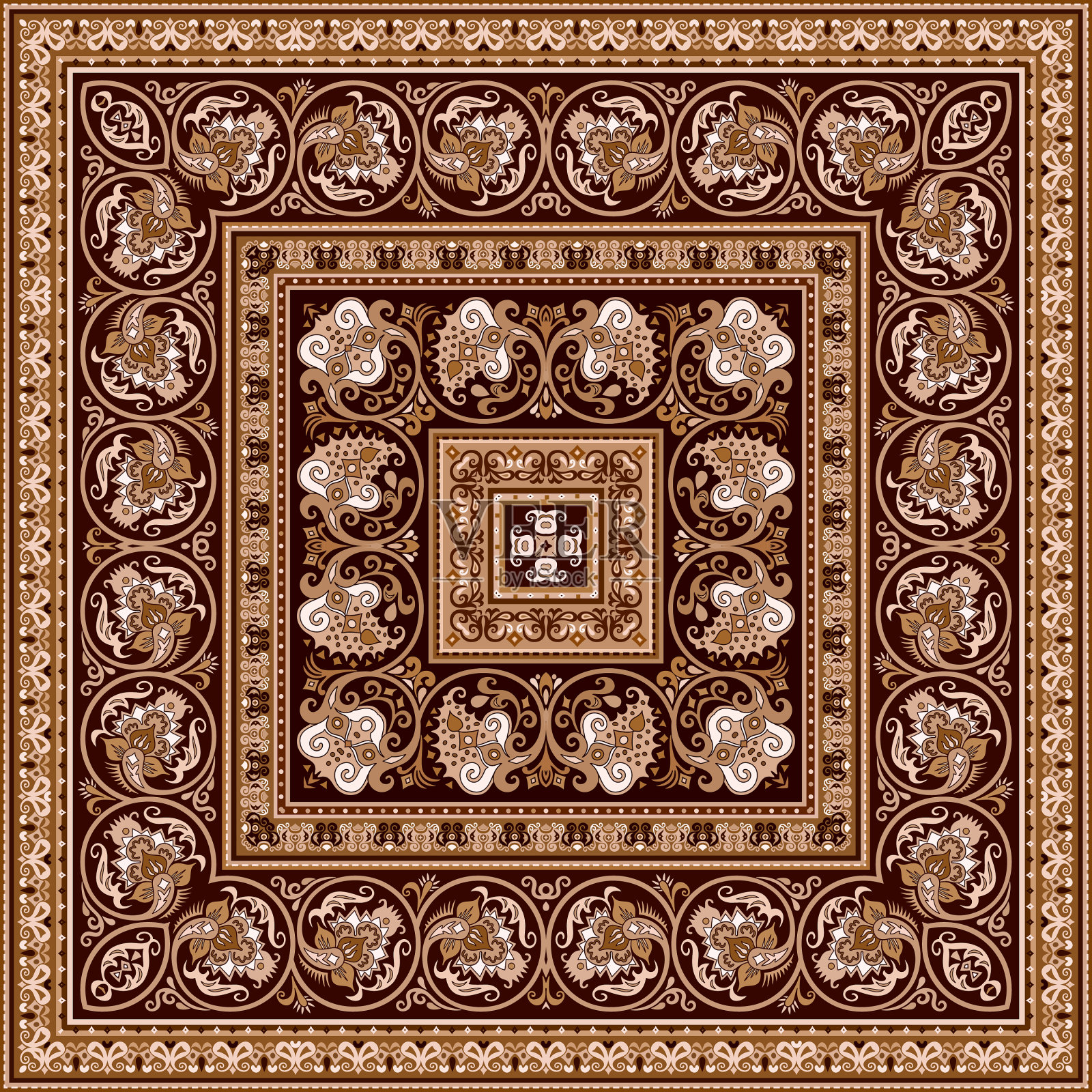 装饰民族复古插画图片素材