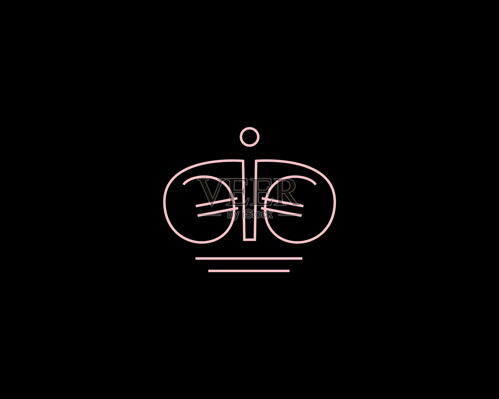 皇冠欧元线性图标标志概念设计插画图片素材