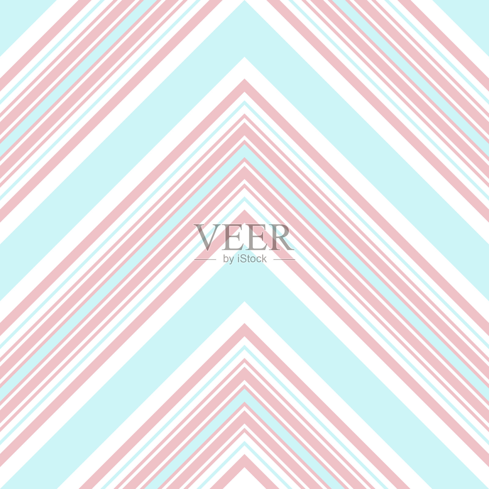 粉红人字形斜条纹无缝图案插画图片素材