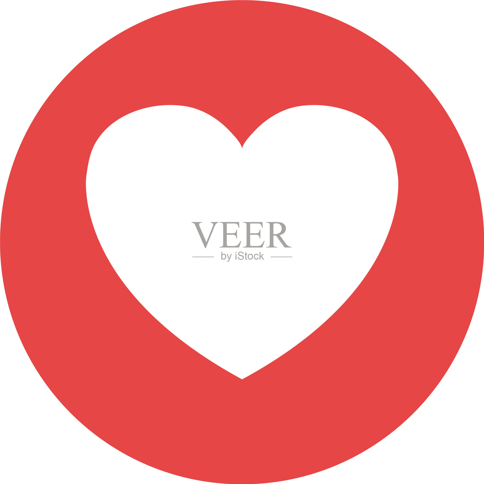 社交媒体按钮与爱的反应设计元素图片