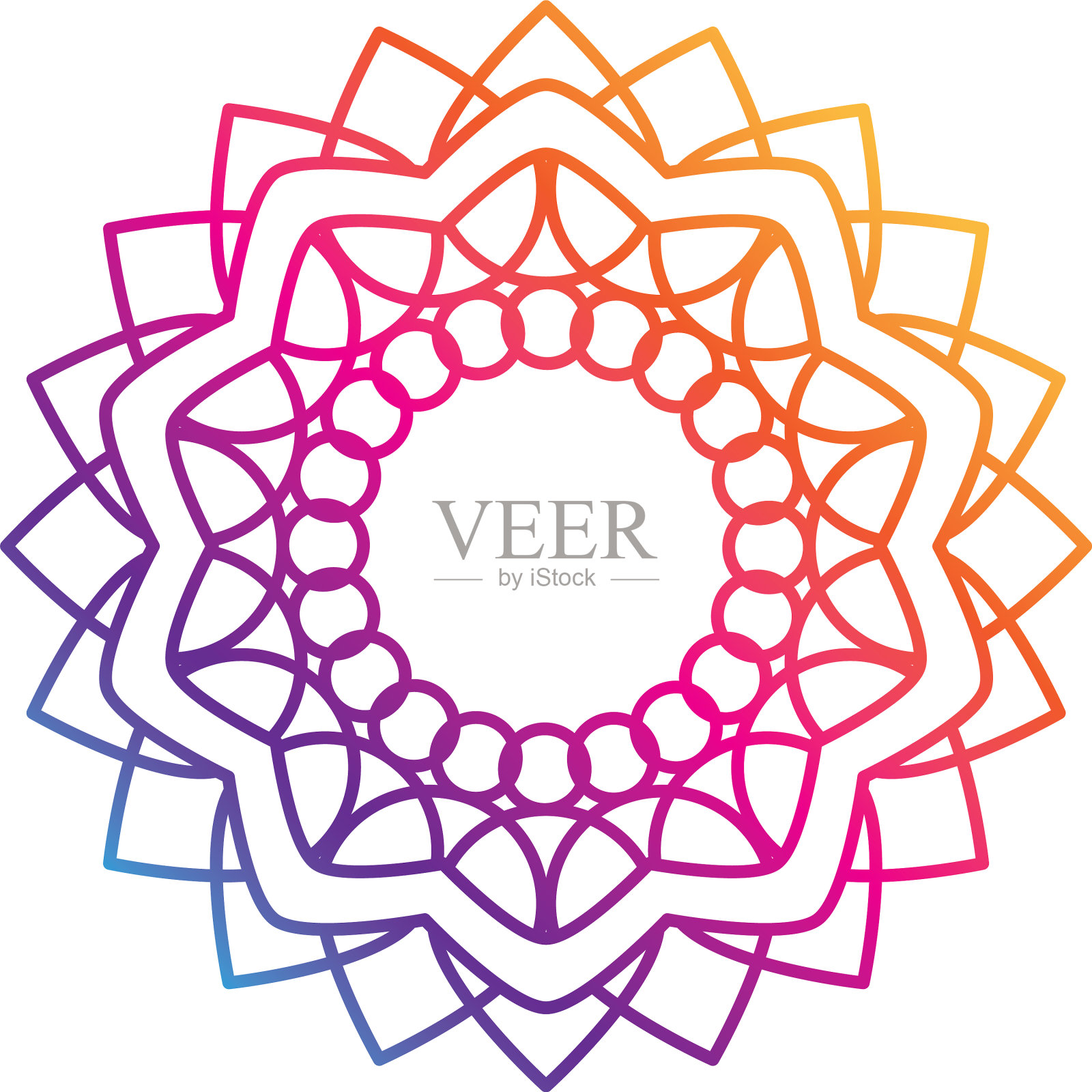 曼陀罗装饰装饰东方民族设计元素图片