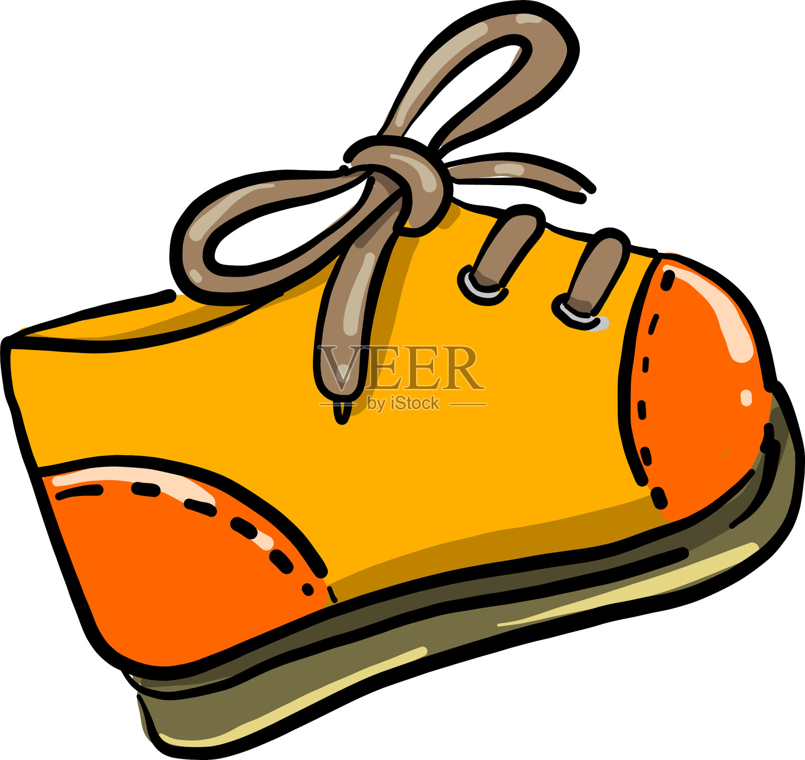 白色背景上的小球鞋设计元素图片