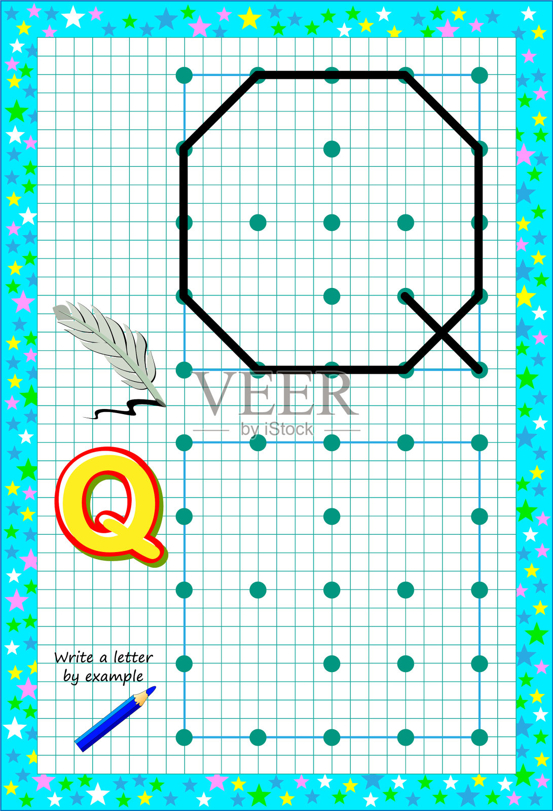 广场上的儿童教育页面插画图片素材