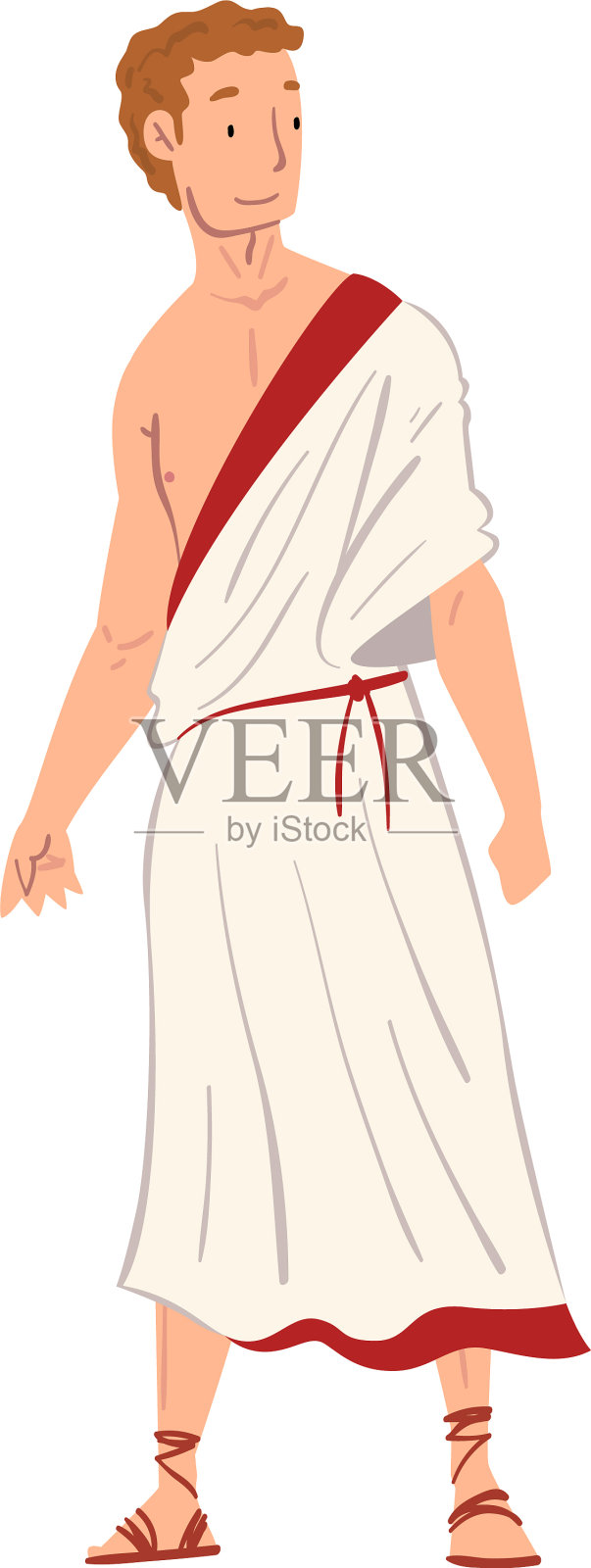 穿着传统服饰的古罗马人设计元素图片