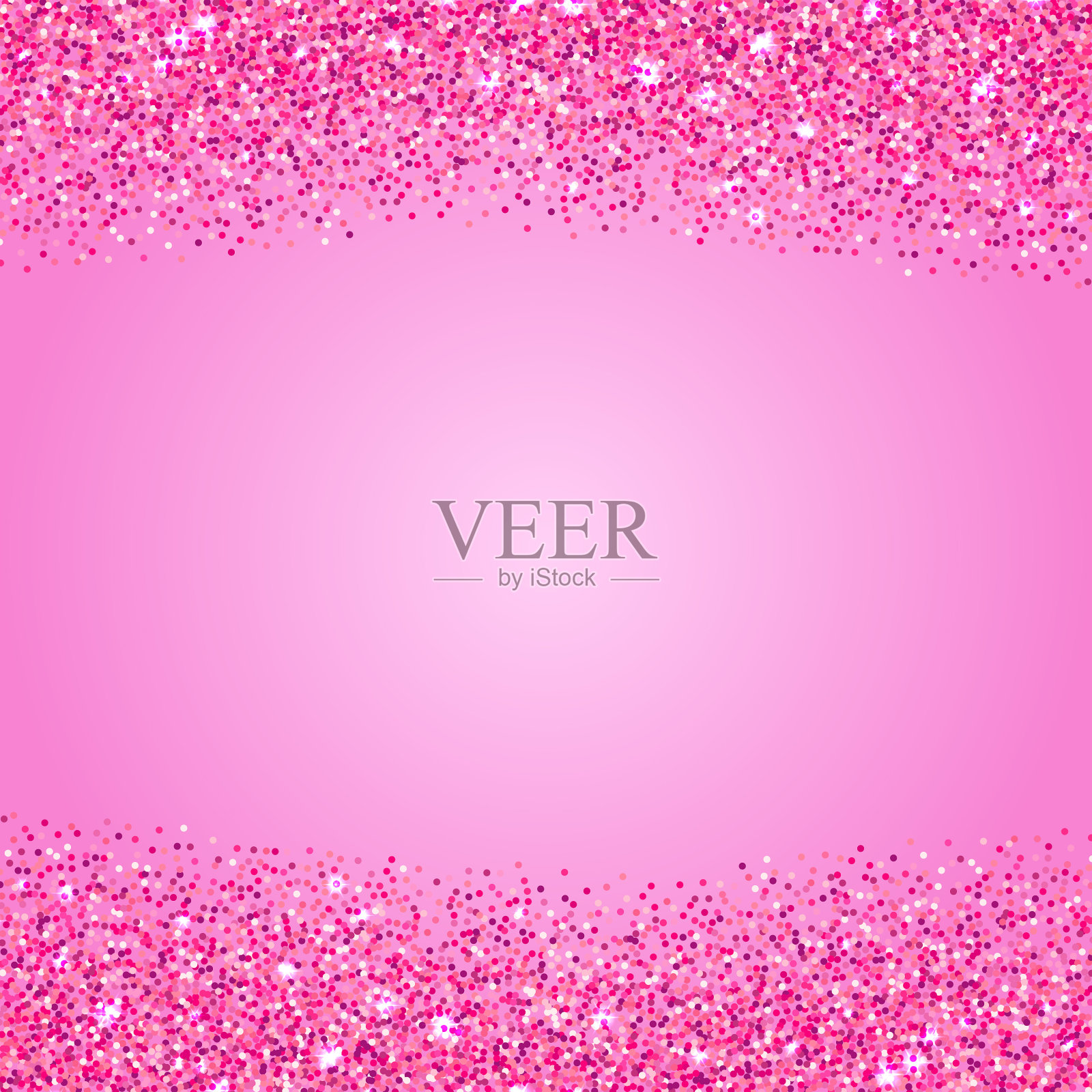 粉色闪光纹理边界上的白色背景插画图片素材