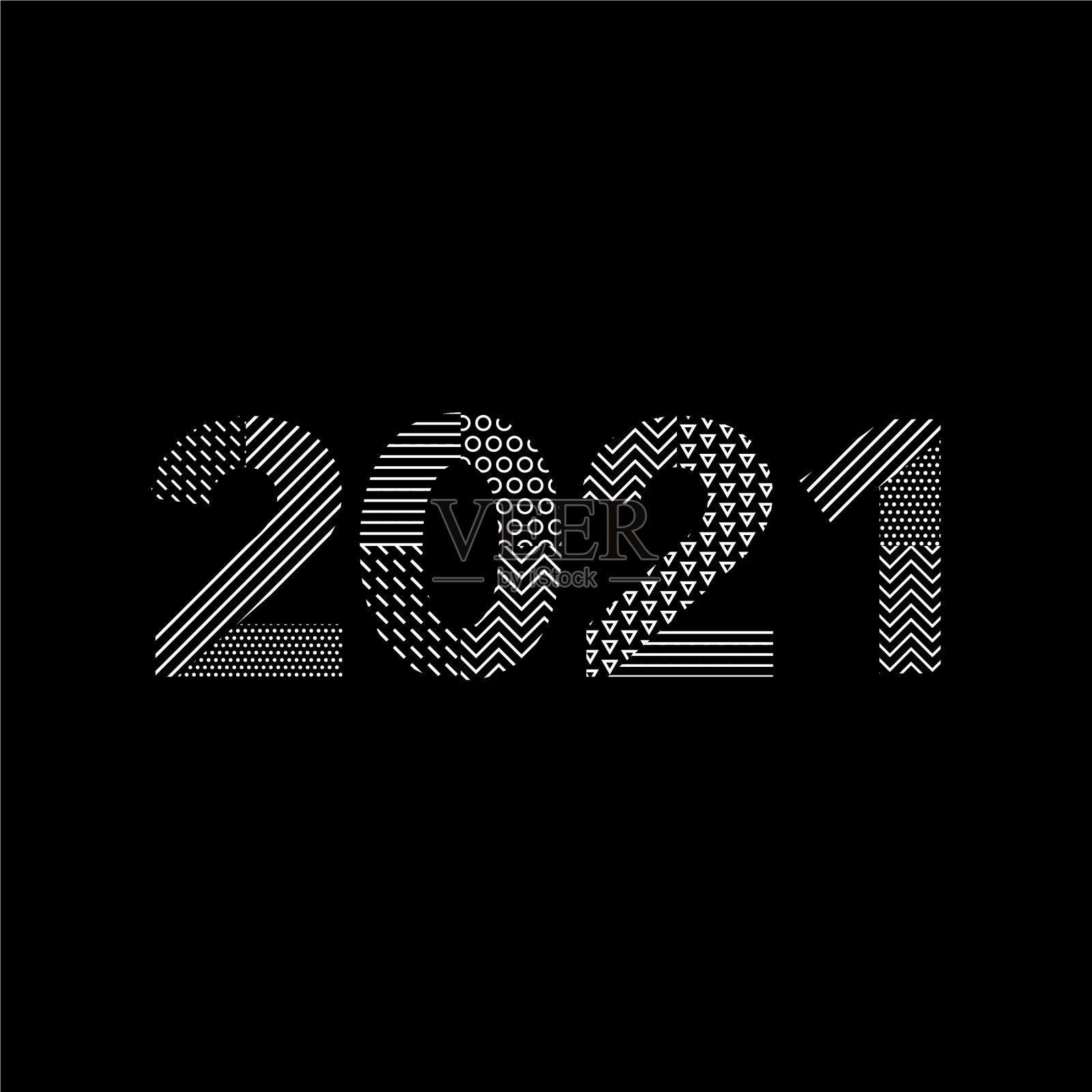 2021年新年快乐，圣诞快乐插画图片素材