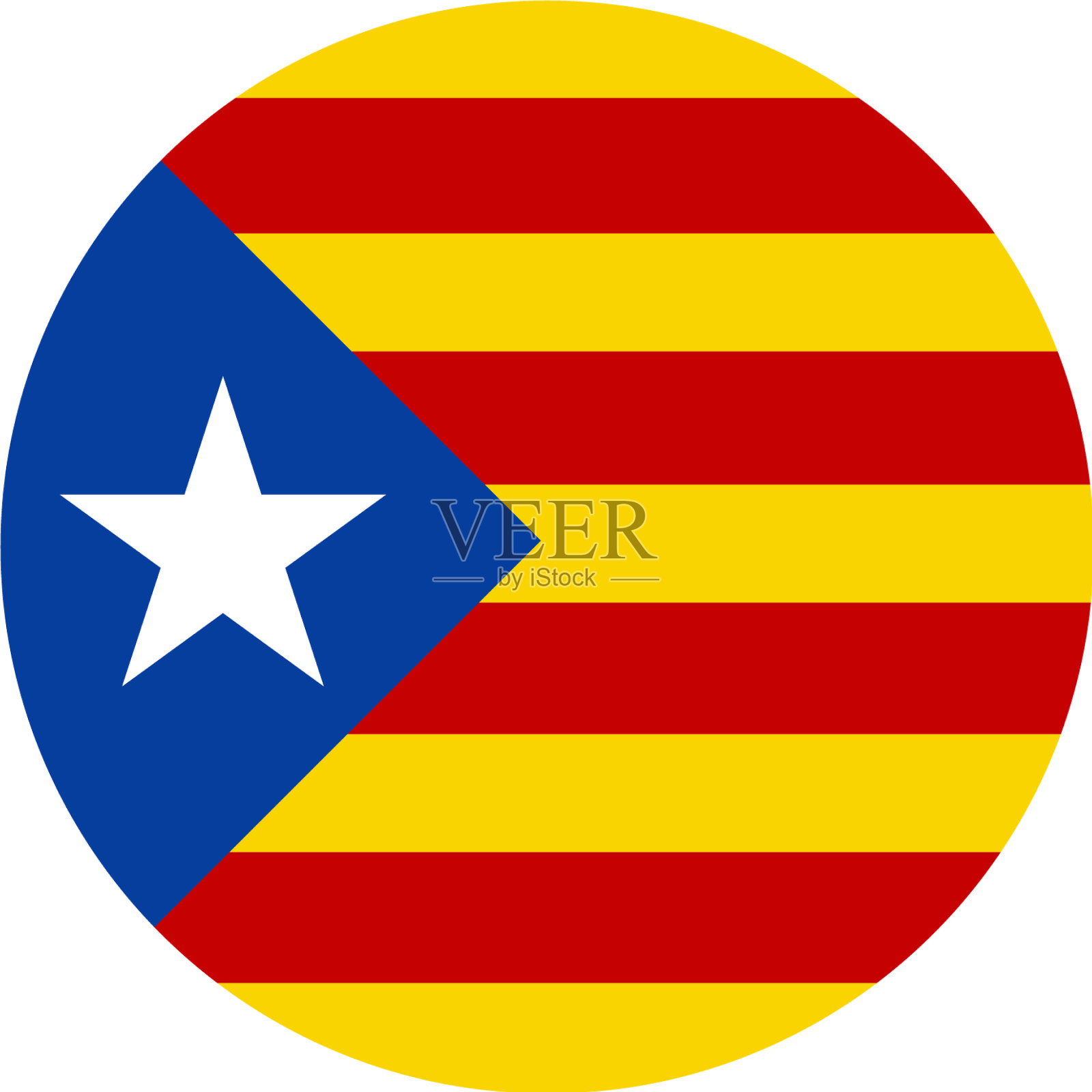 哥伦比亚国旗国家圈插画图片素材