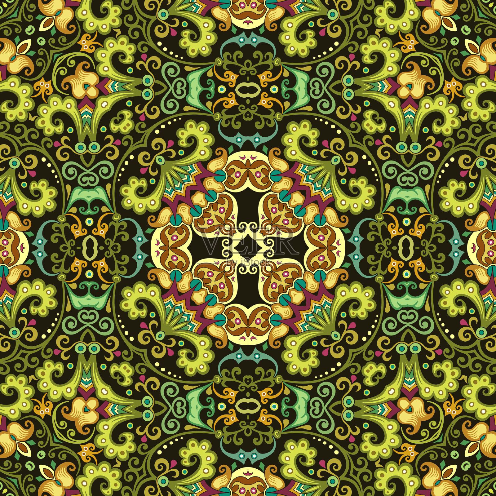 民族自然观赏背景插画图片素材