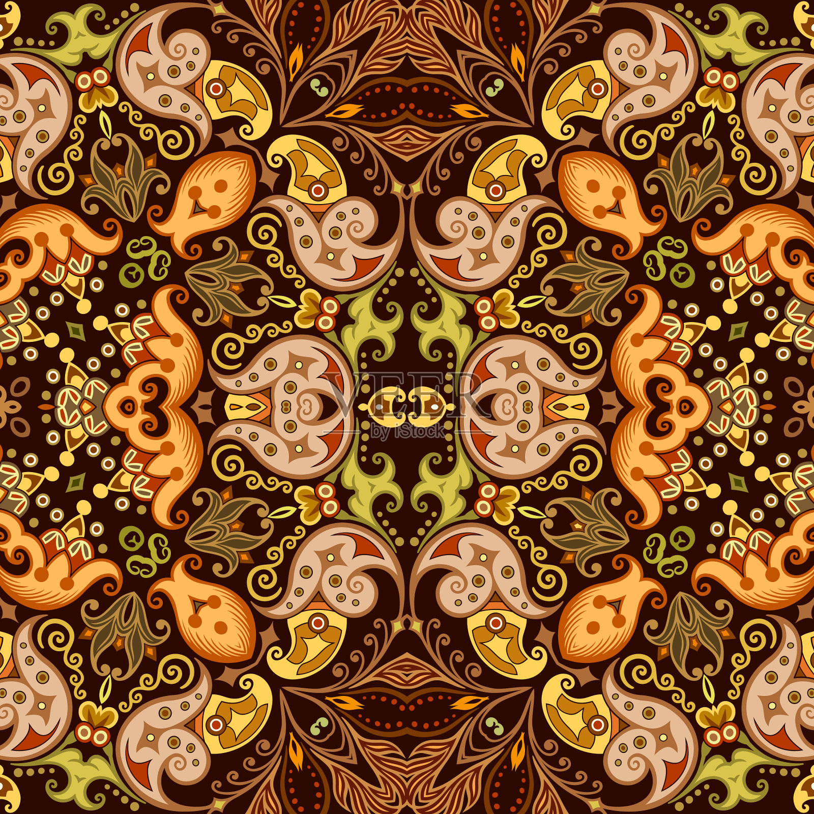 民族自然观赏背景插画图片素材