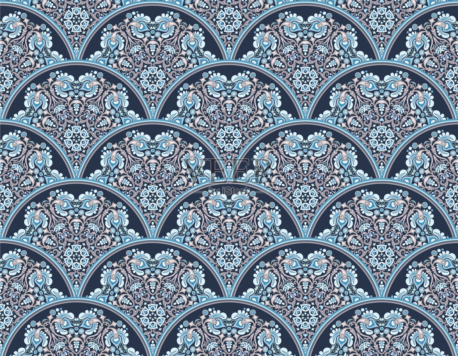 无缝模式民族自然背景插画图片素材