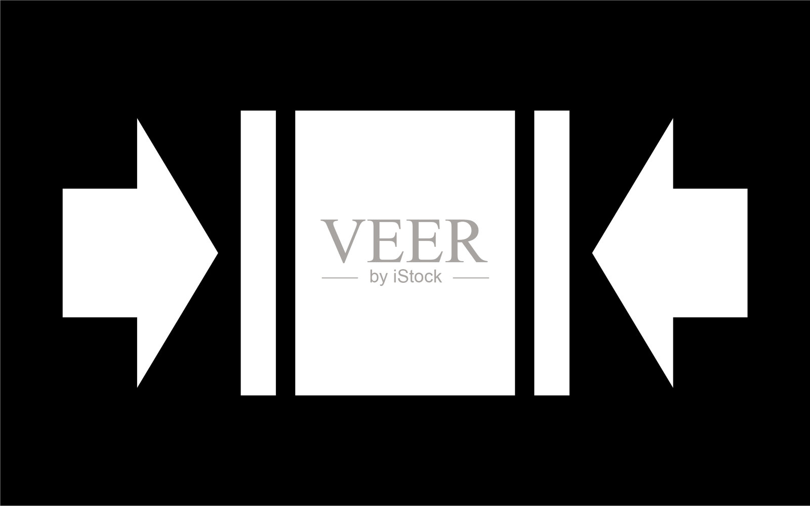 夹在黑色图标素材