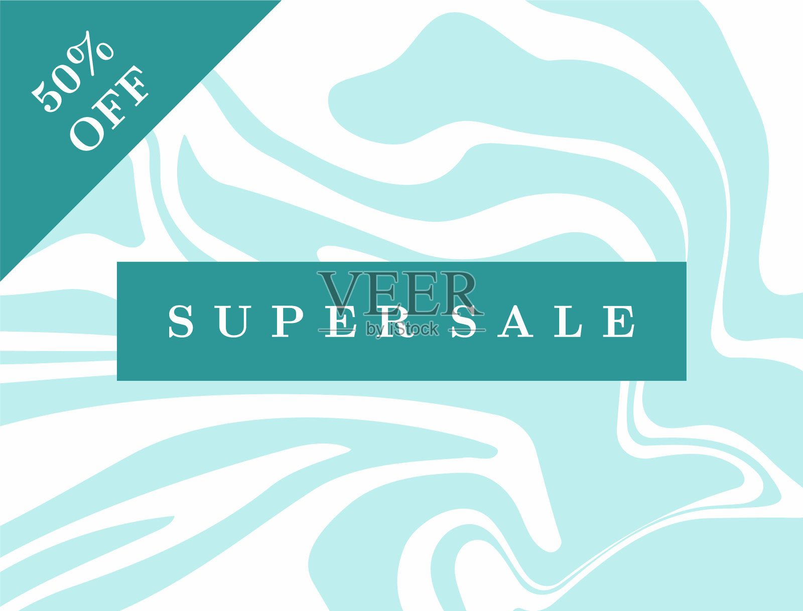 时尚的背景与文字超级优惠50插画图片素材