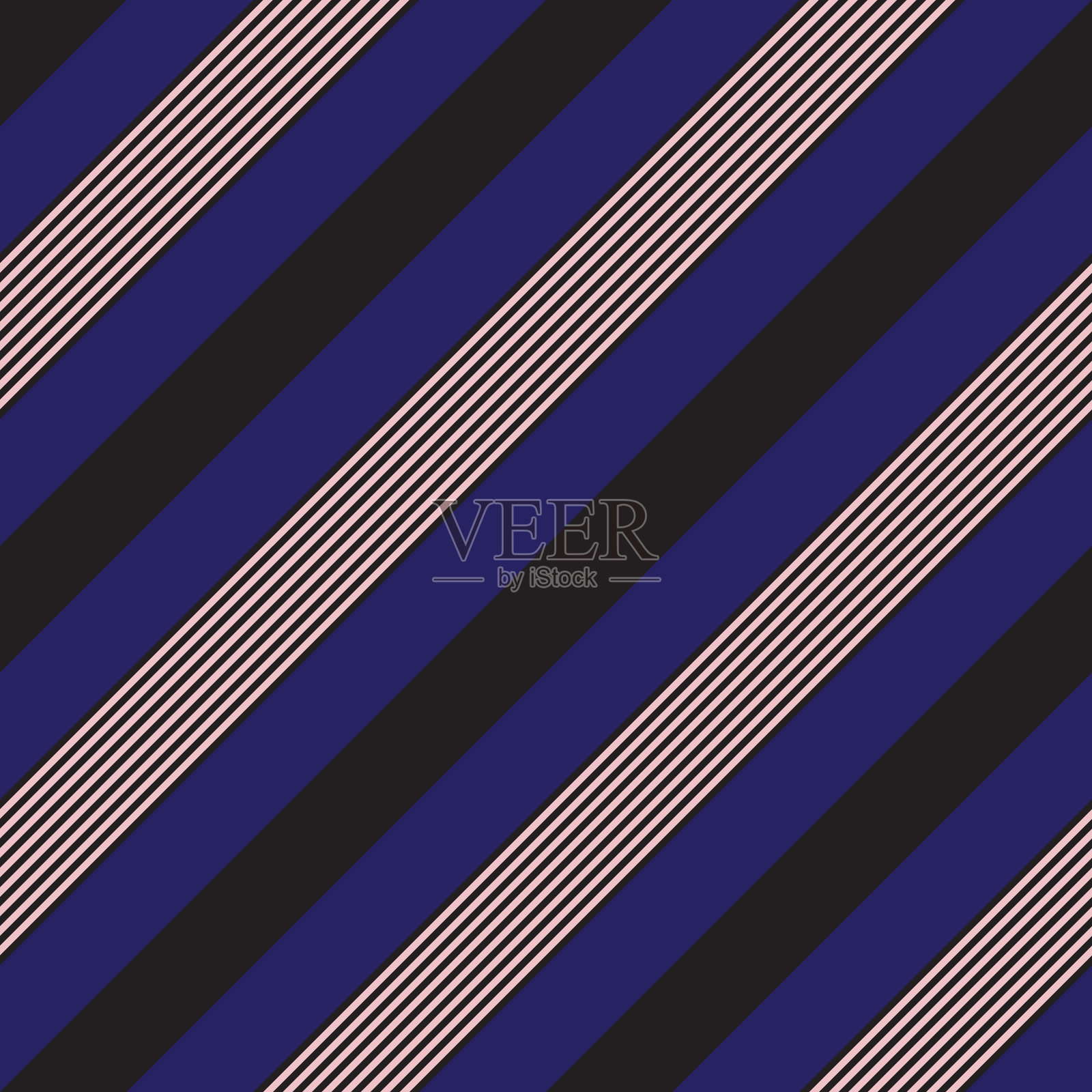 粉红色和海军蓝条纹无缝图案背景插画图片素材