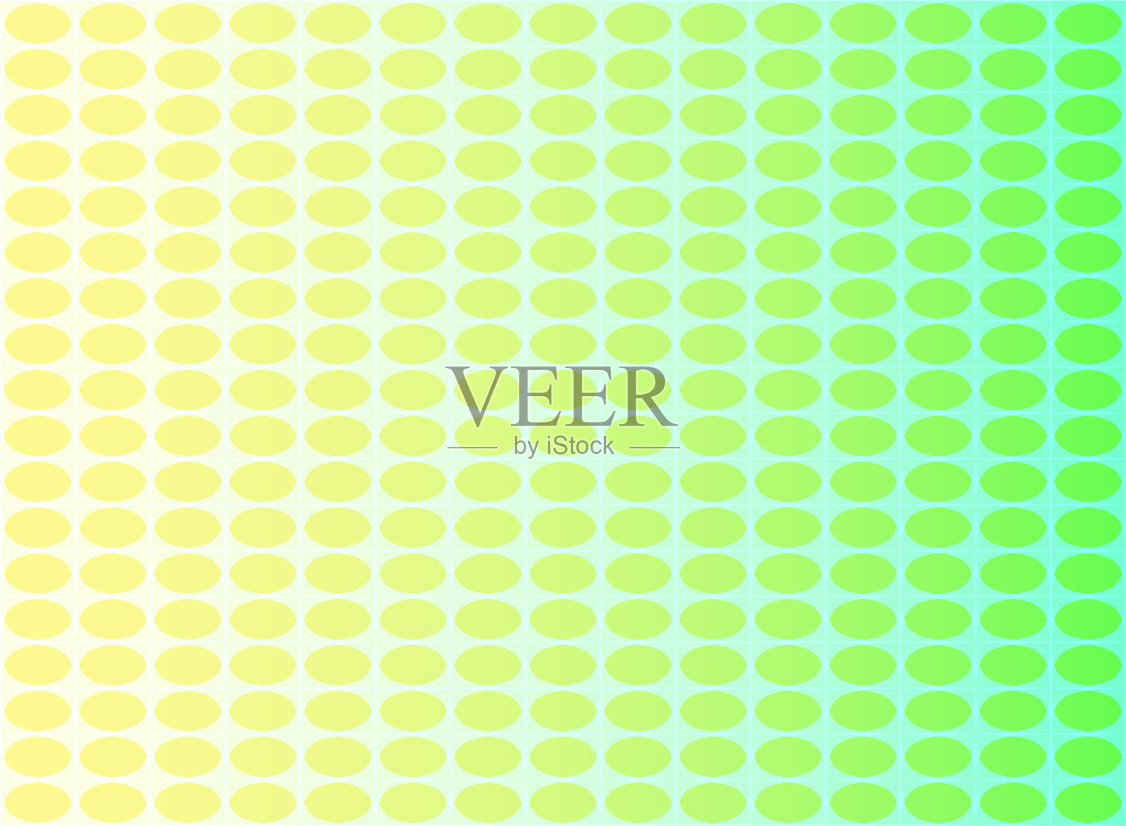 抽象椭圆图案与黄绿色梯度插画图片素材