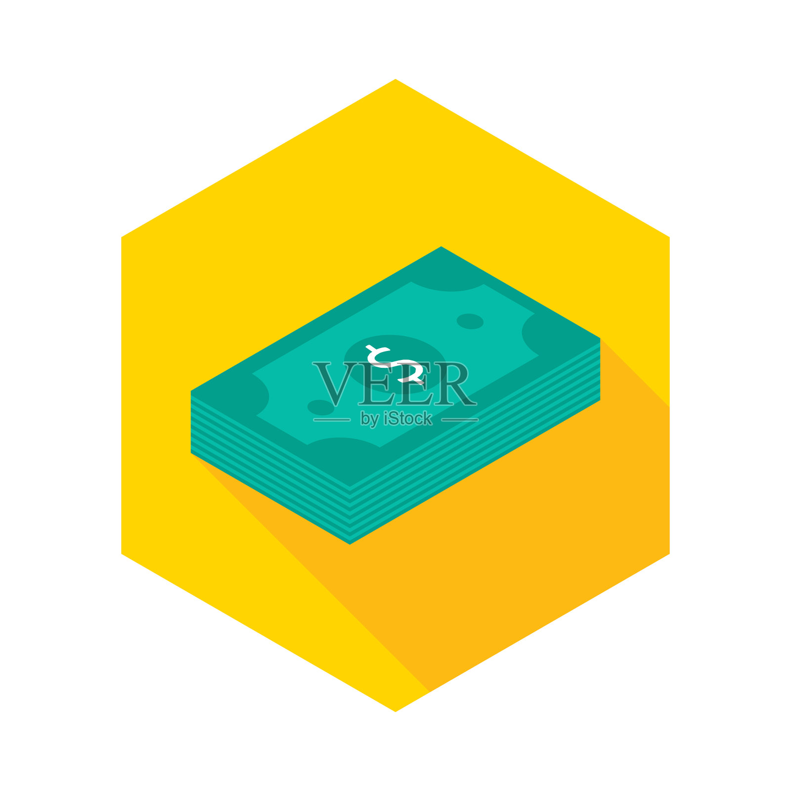 美元货币图标等距插画图片素材