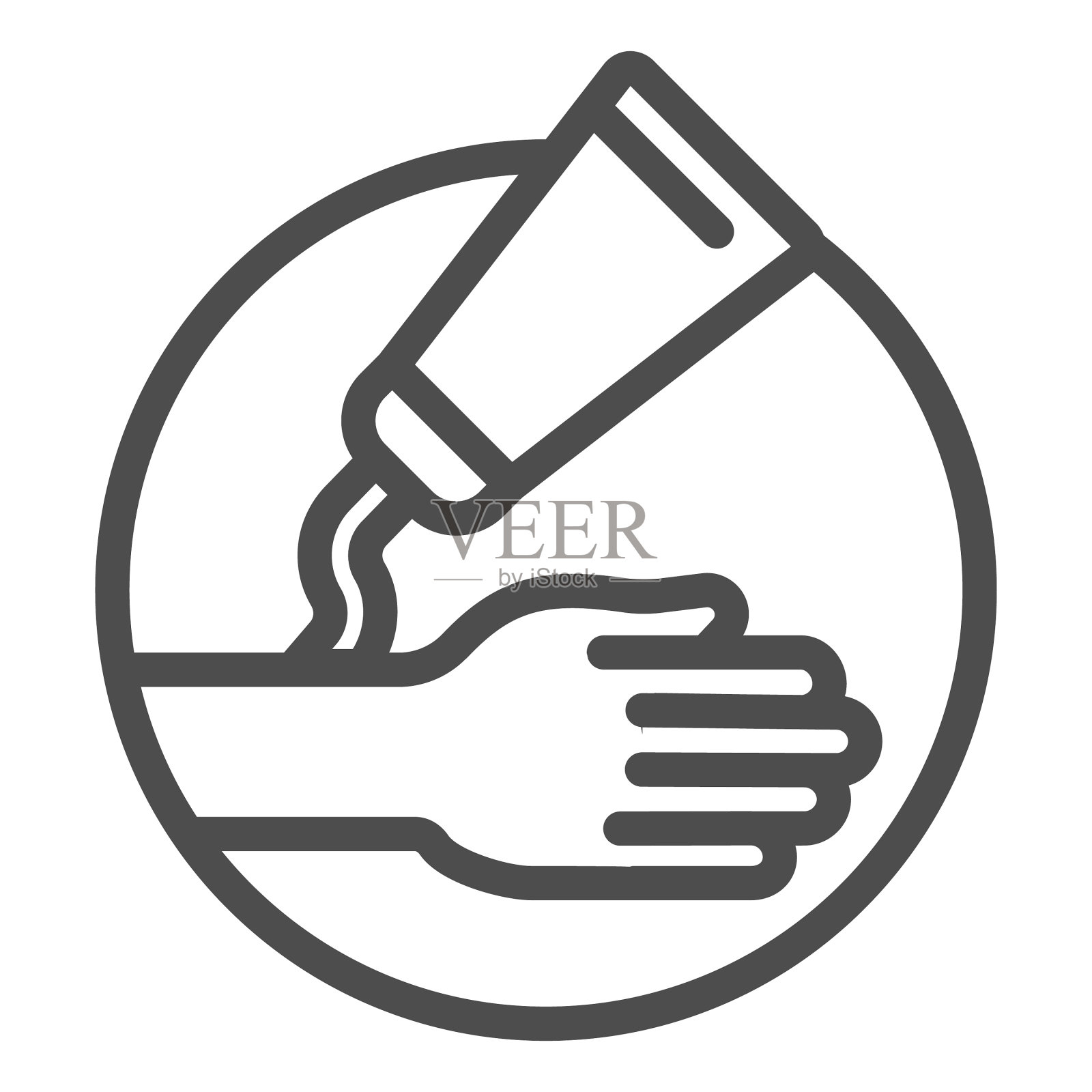 药膏和手线图标健康和医疗插画图片素材