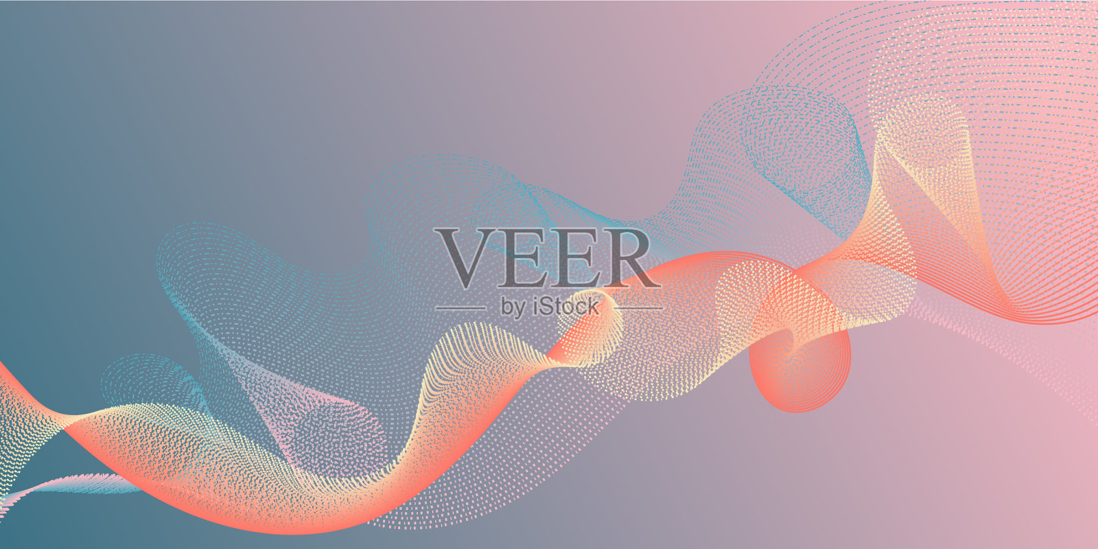 平滑的灯丝曲线运动创意背景插画图片素材