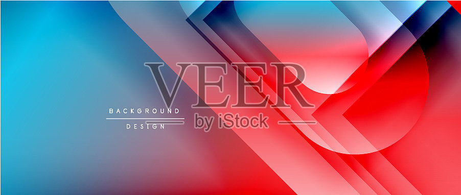 几何抽象背景与线条插画图片素材