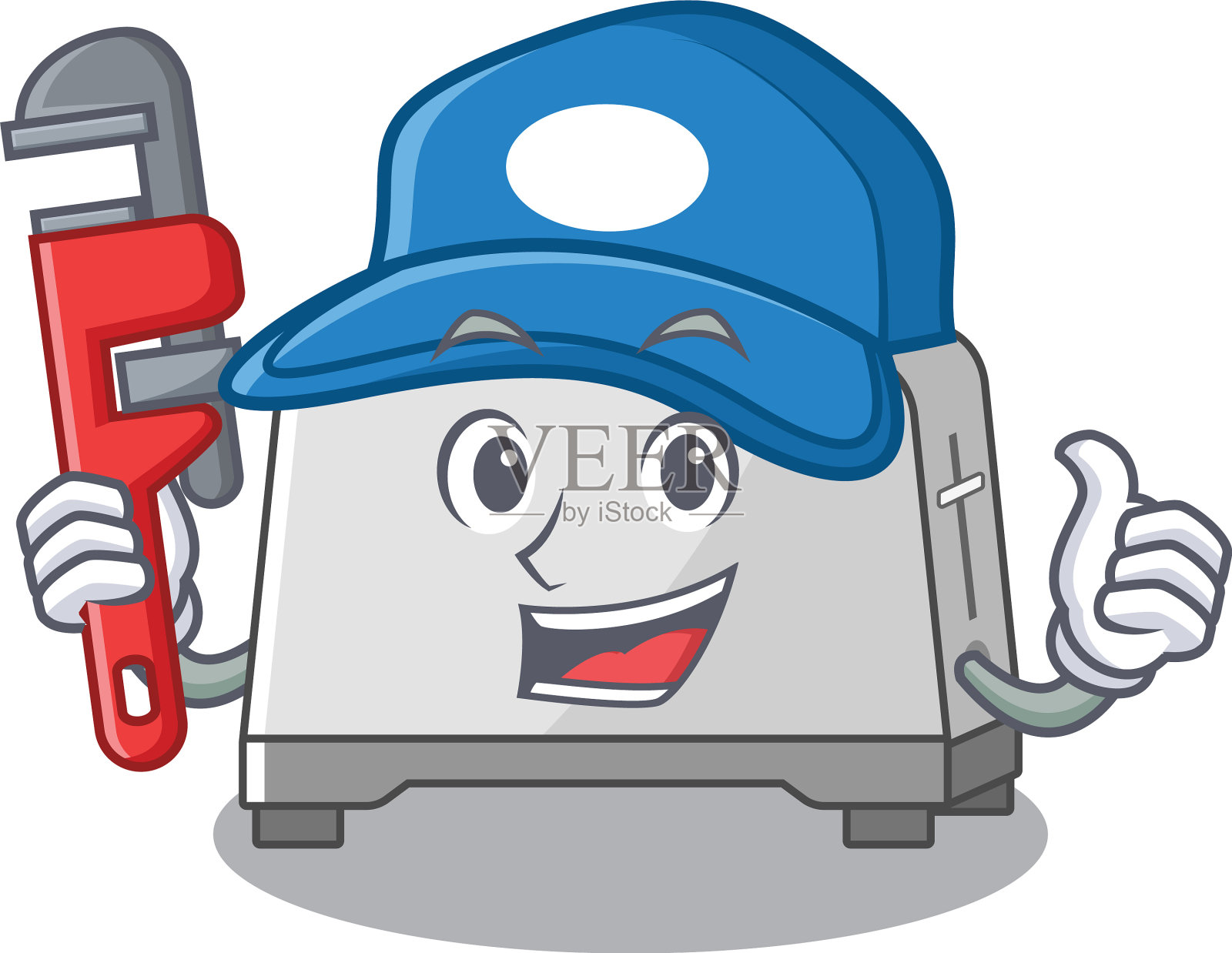 一个可爱的图片面包烤面包机作为一个插画图片素材