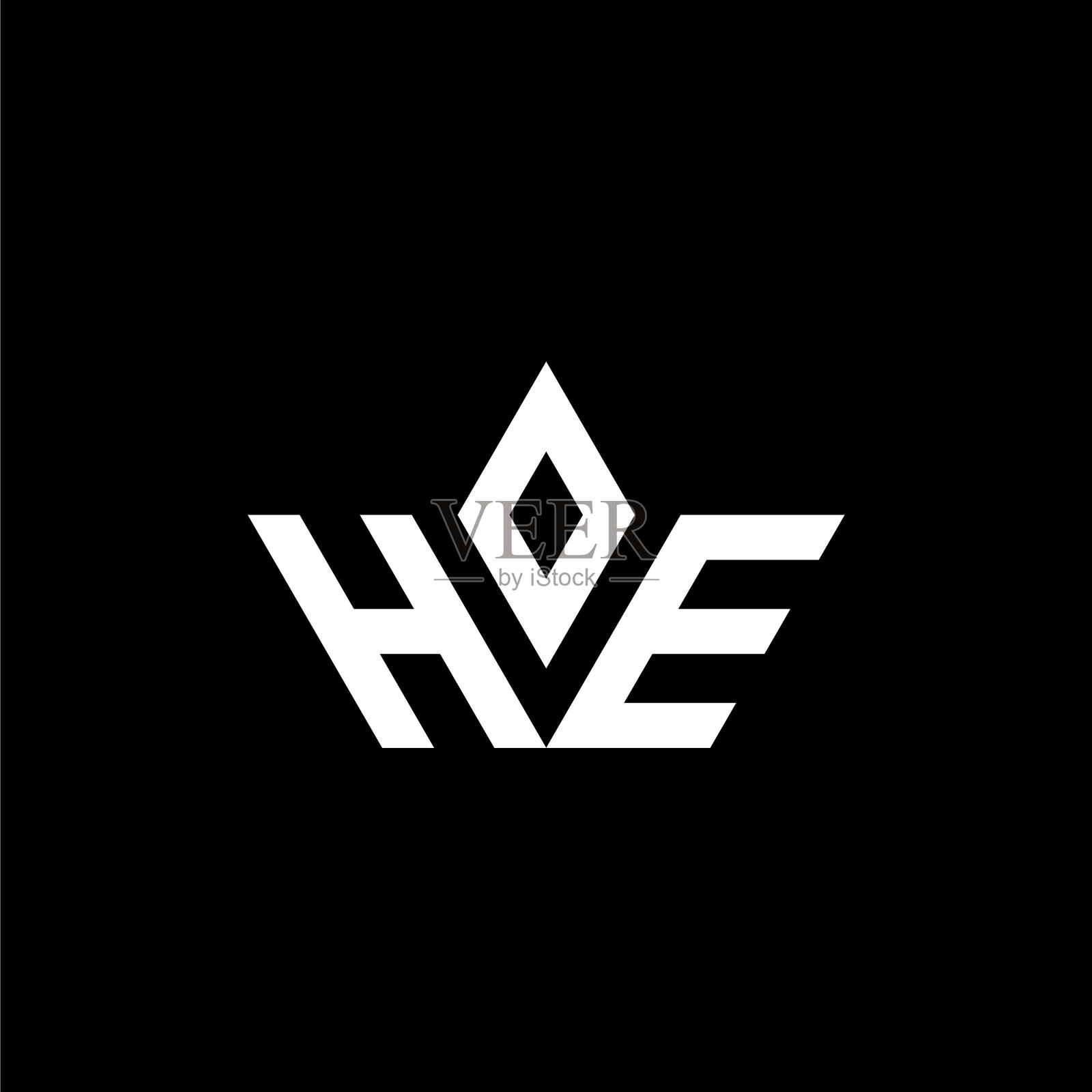 他的徽标带有皇冠形状的奢华风格插画图片素材