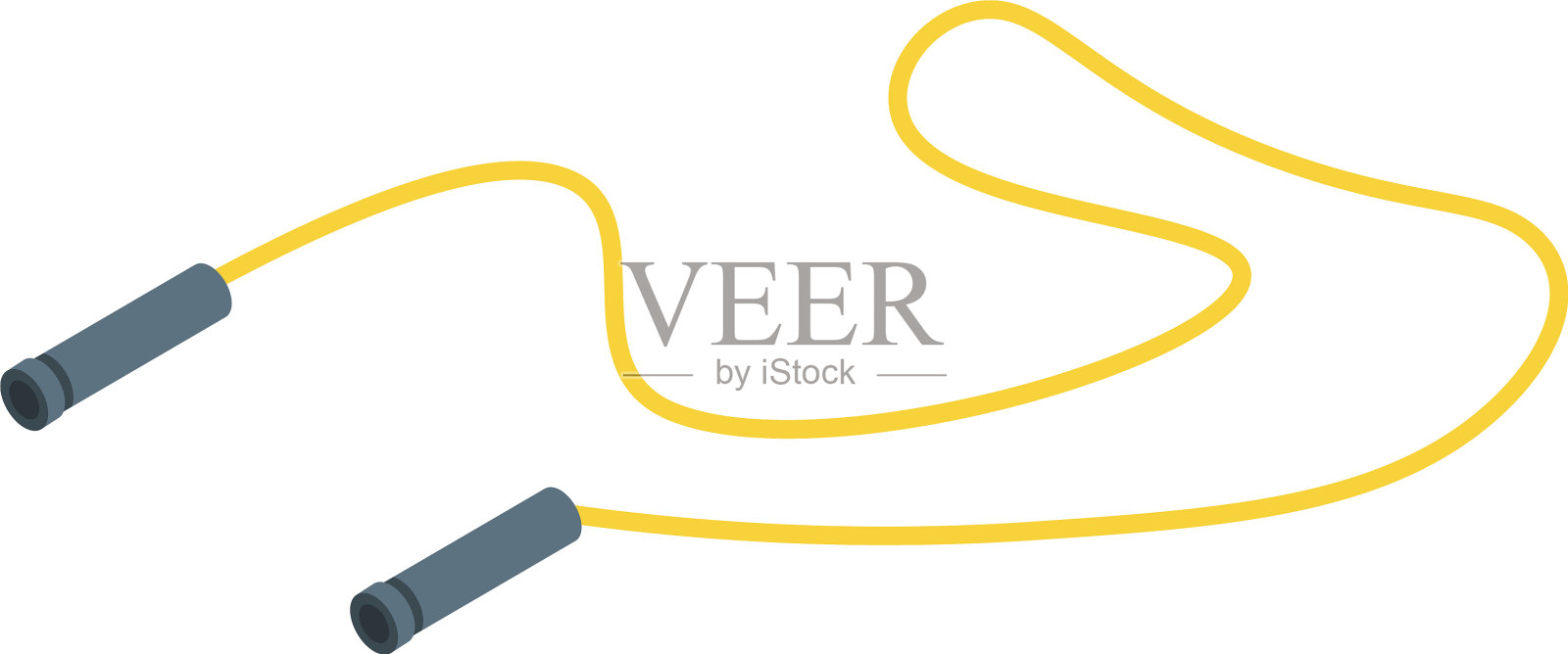 跳绳图标等距风格插画图片素材