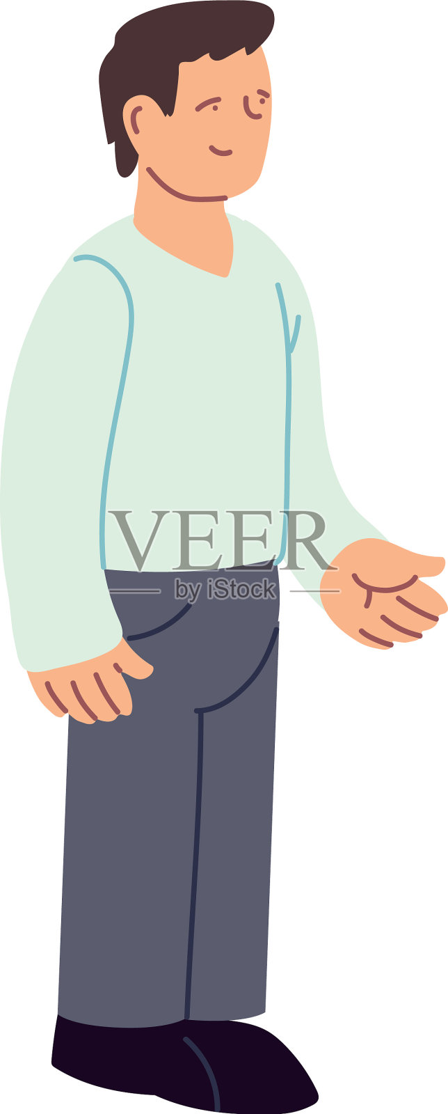 孤立的化身人设计设计元素图片