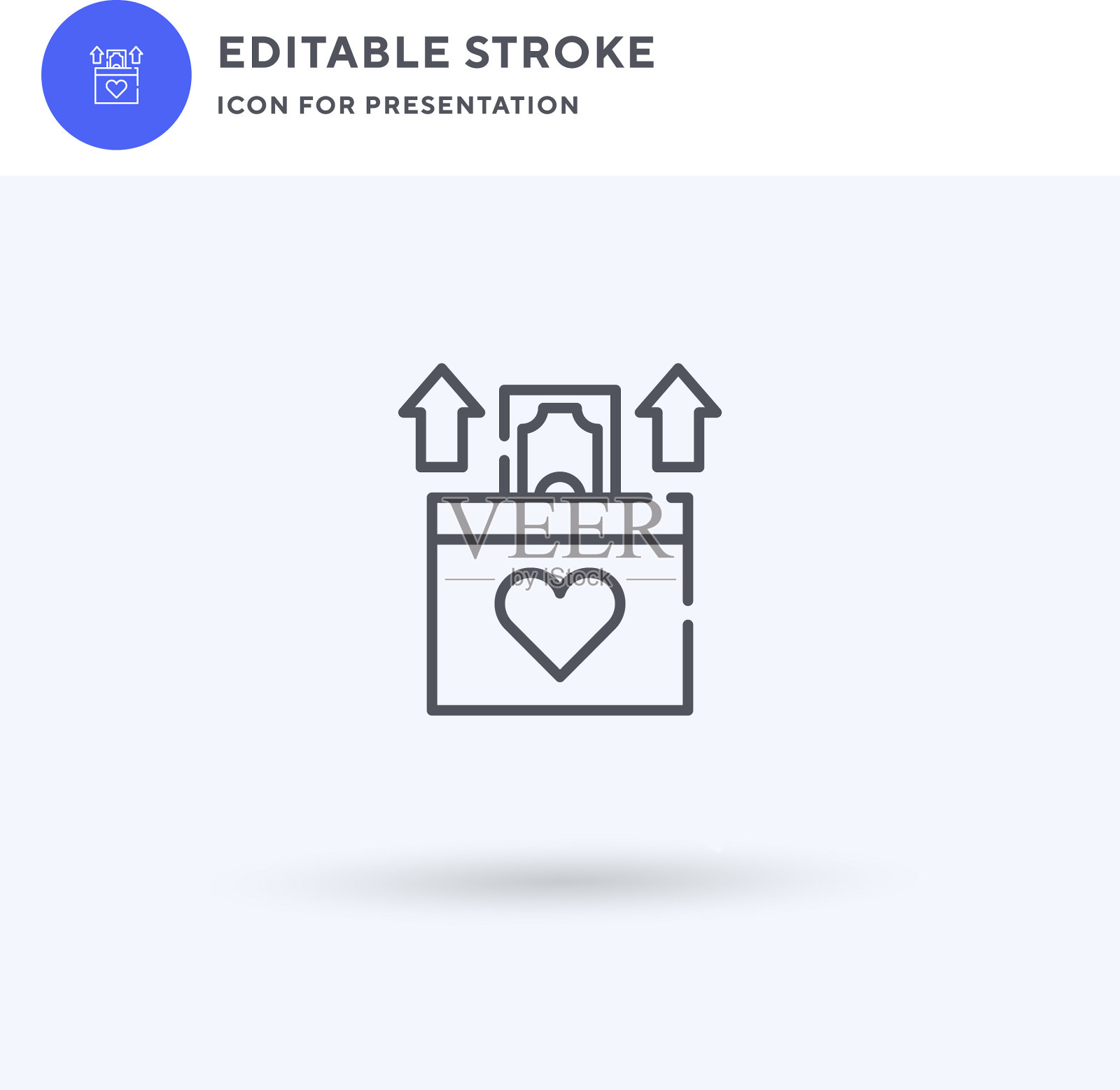 募资图标填充平坦标志坚实图标素材