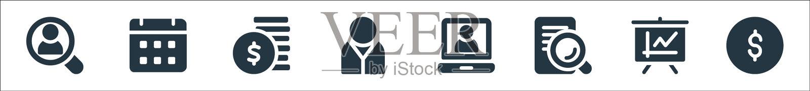 业务线图标线性集质量线集图标素材