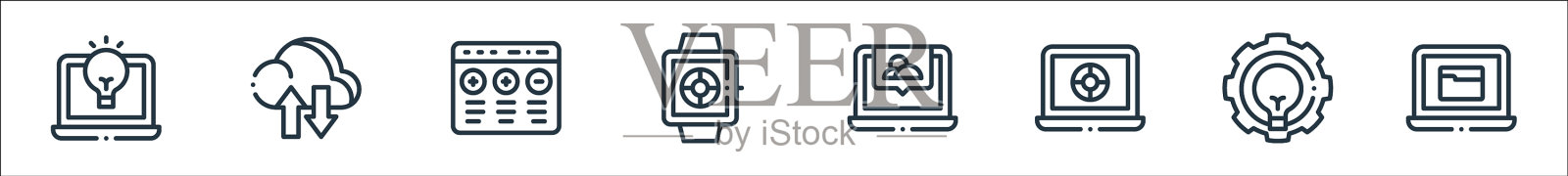 设计思路线图标线性集质量图标素材