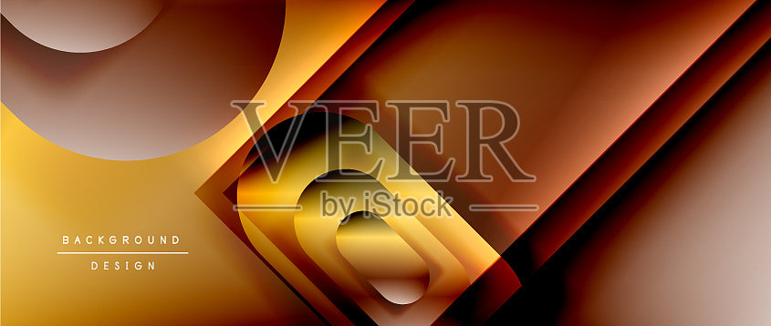 几何抽象背景与线条插画图片素材