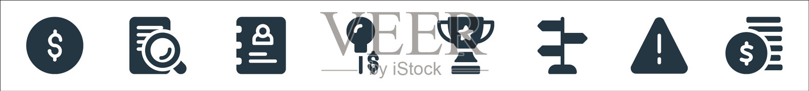 业务线图标线性集质量线集图标素材