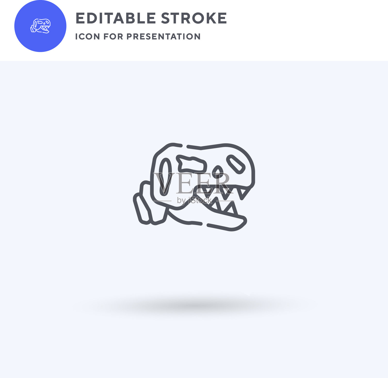 恐龙图标填满了立体的平面标志插画图片素材