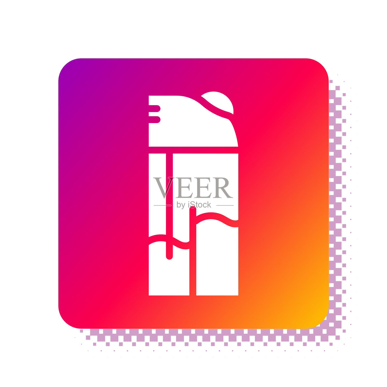 白色打火机图标孤立在白色背景图标素材