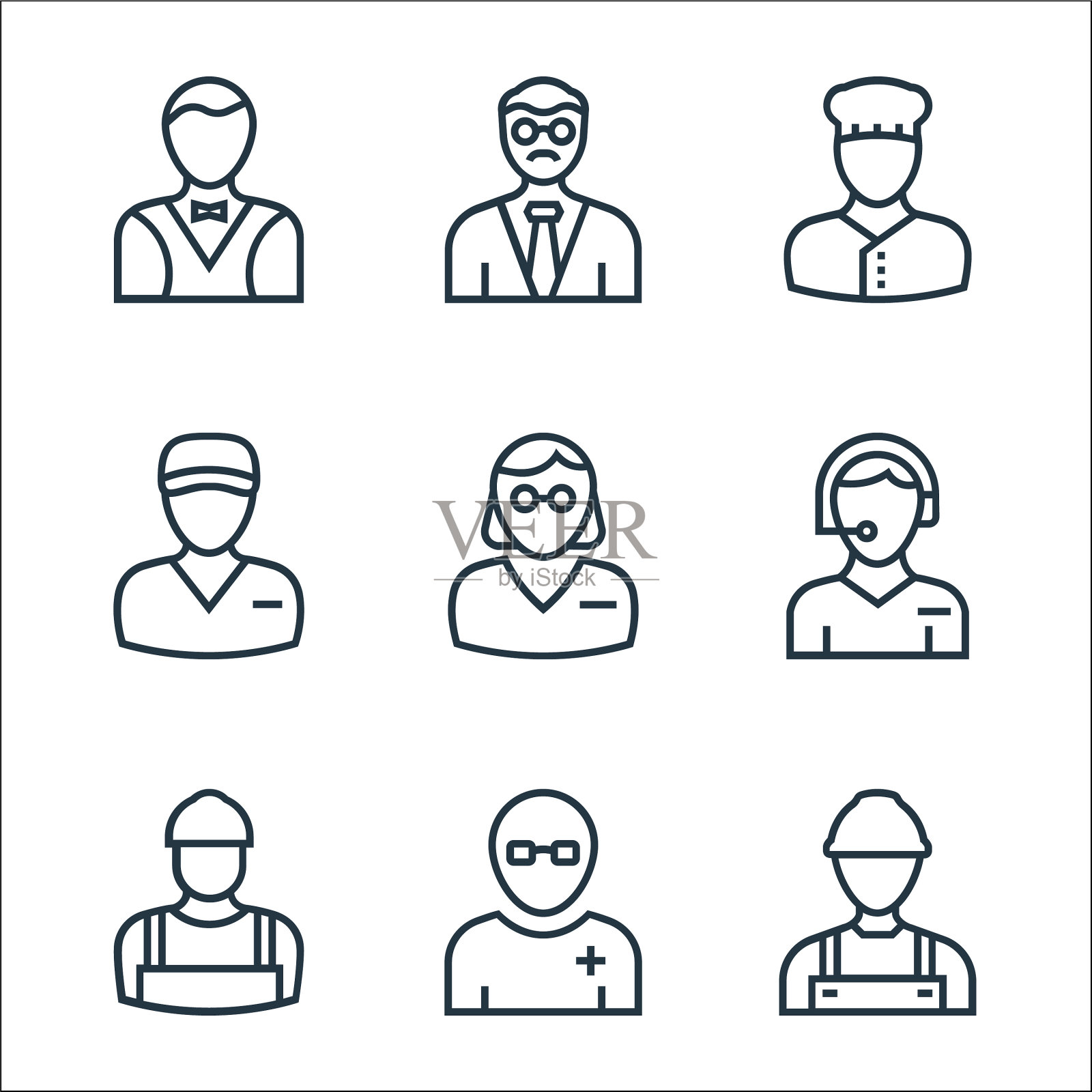 专业线图标线设置质量线图标素材