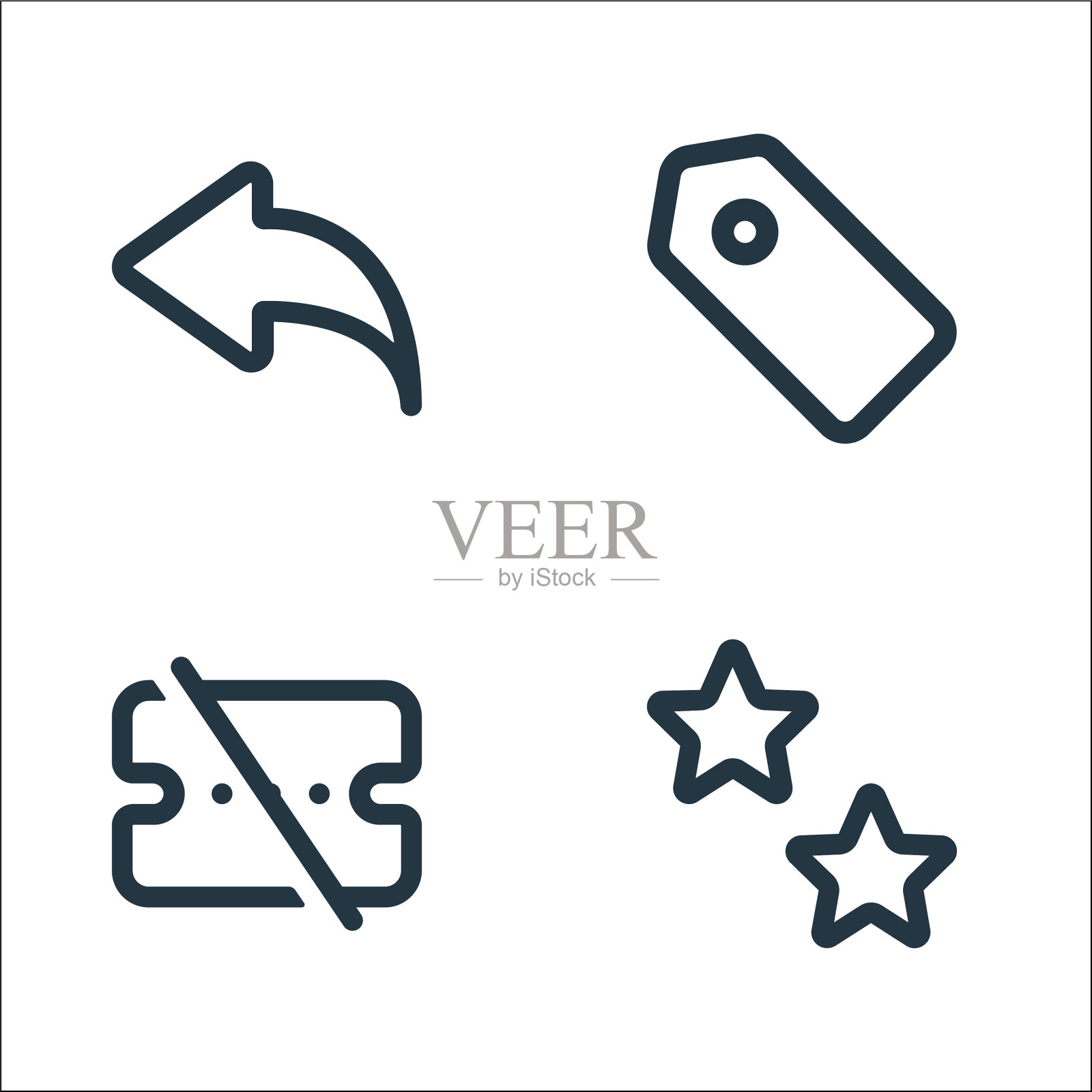 市场线图标线性设置质量线图标素材