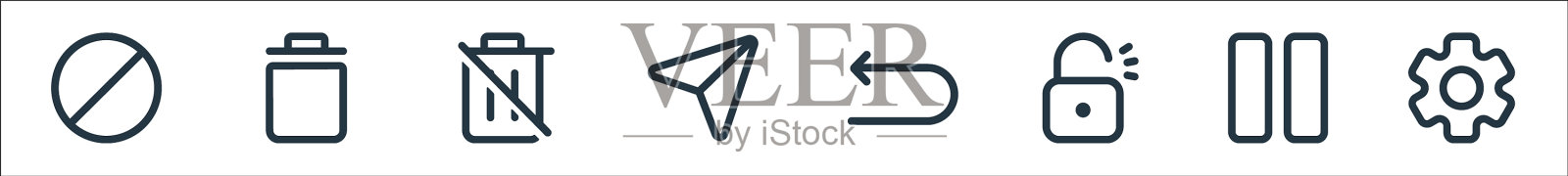 界面线图标线性集质量线集图标素材