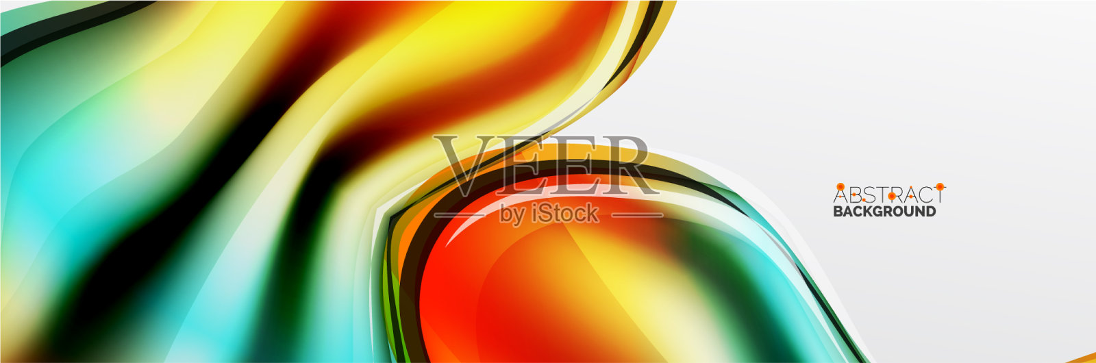 摘要背景流动式液体插画图片素材