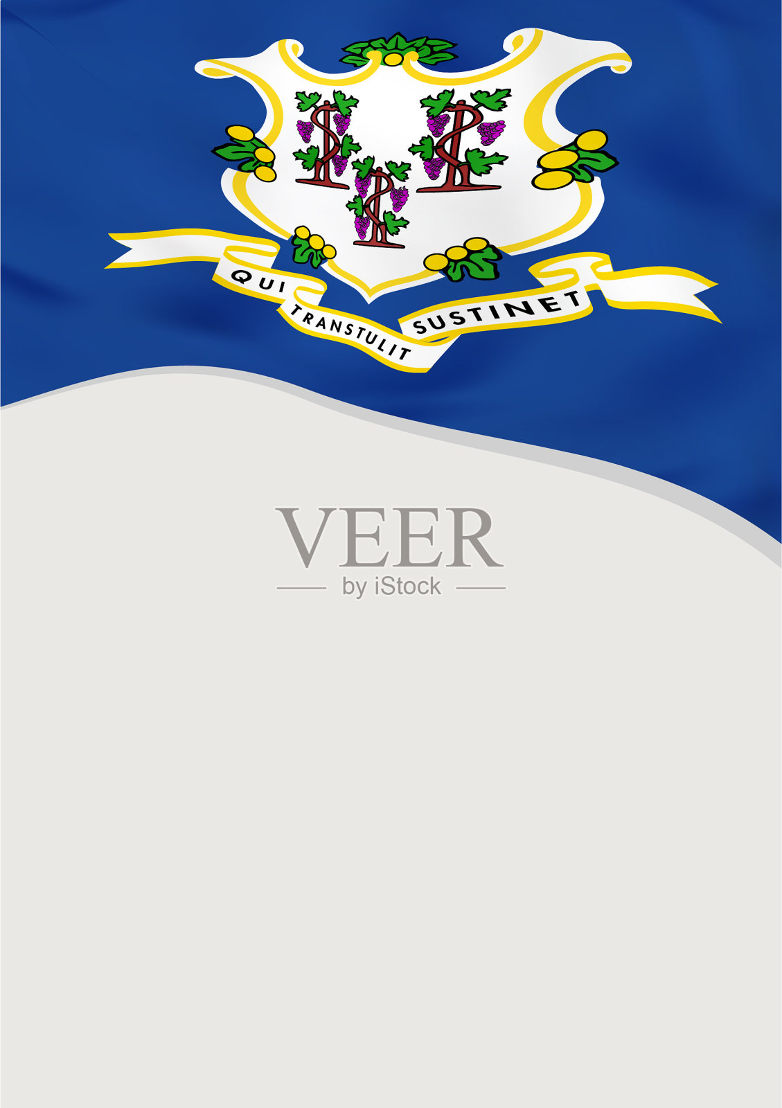 传单设计与旗帜康乃狄格我们设计模板素材