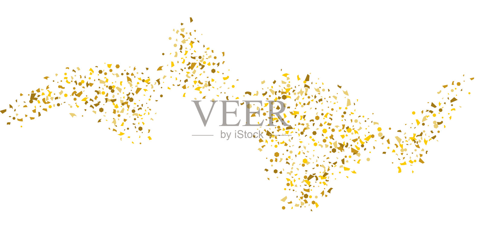 金色的闪光设计元素图片