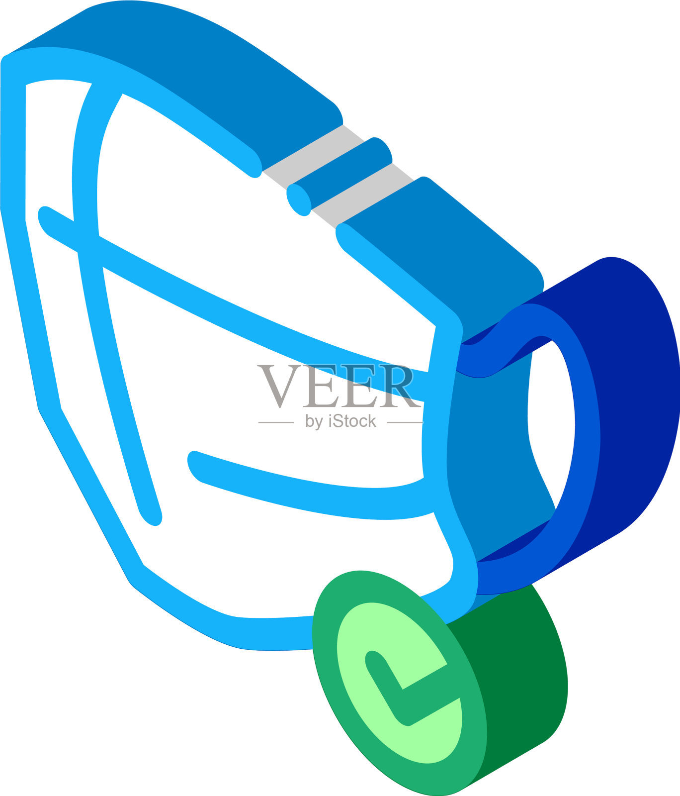 面膜等距图标设计元素图片