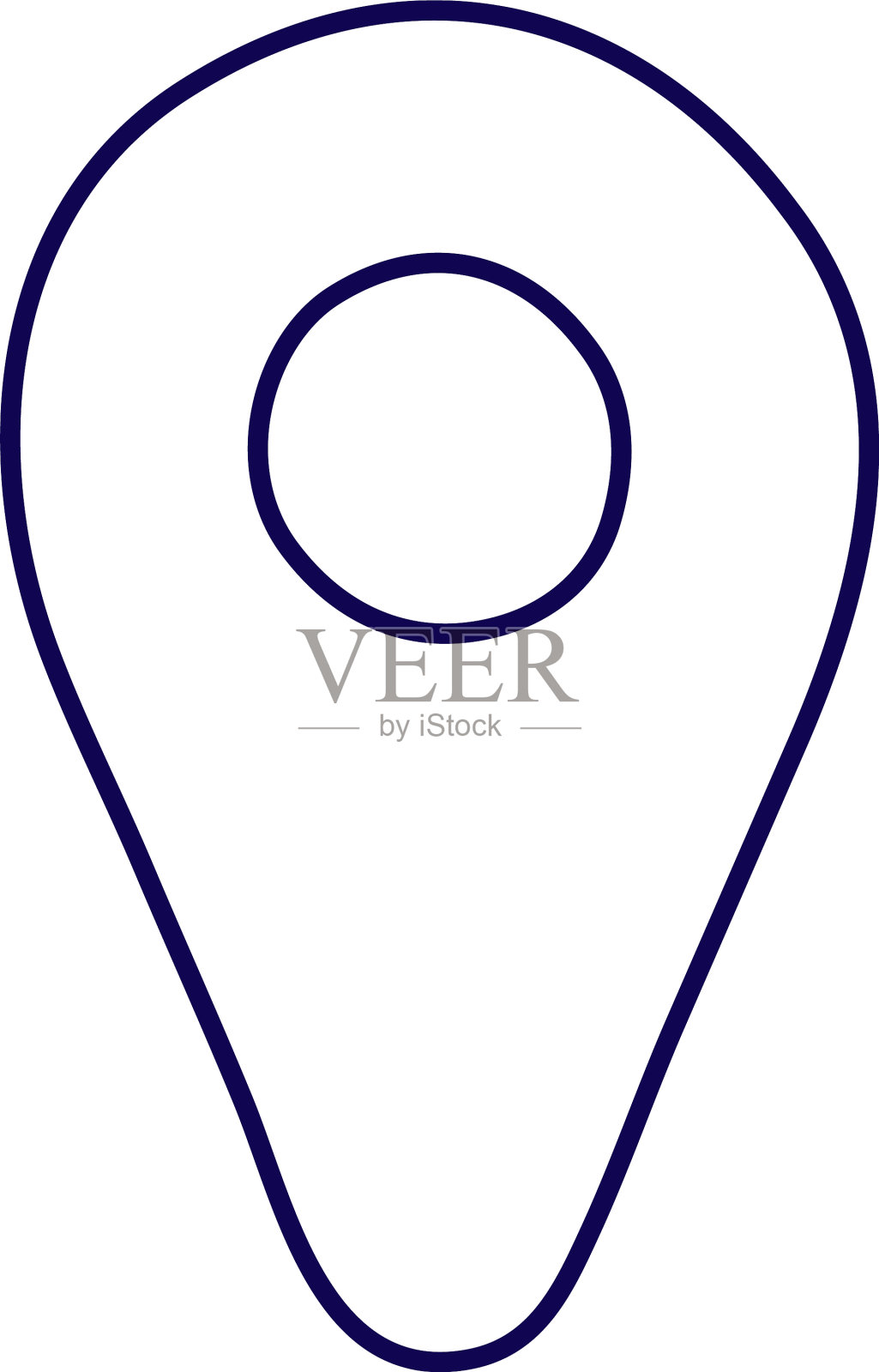 引脚指针位置隔离图标图标素材