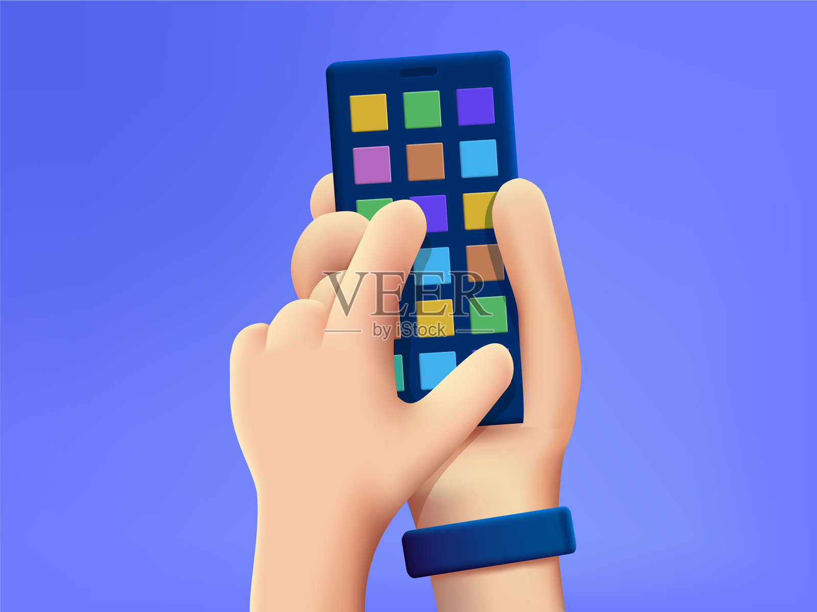 3 d卡通手插画图片素材