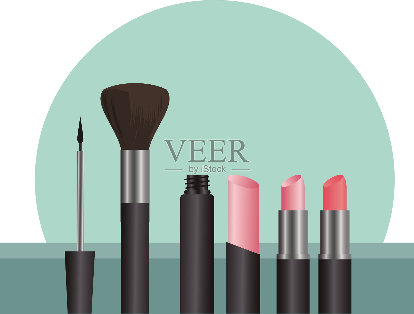 化妆集产品时尚图标素材