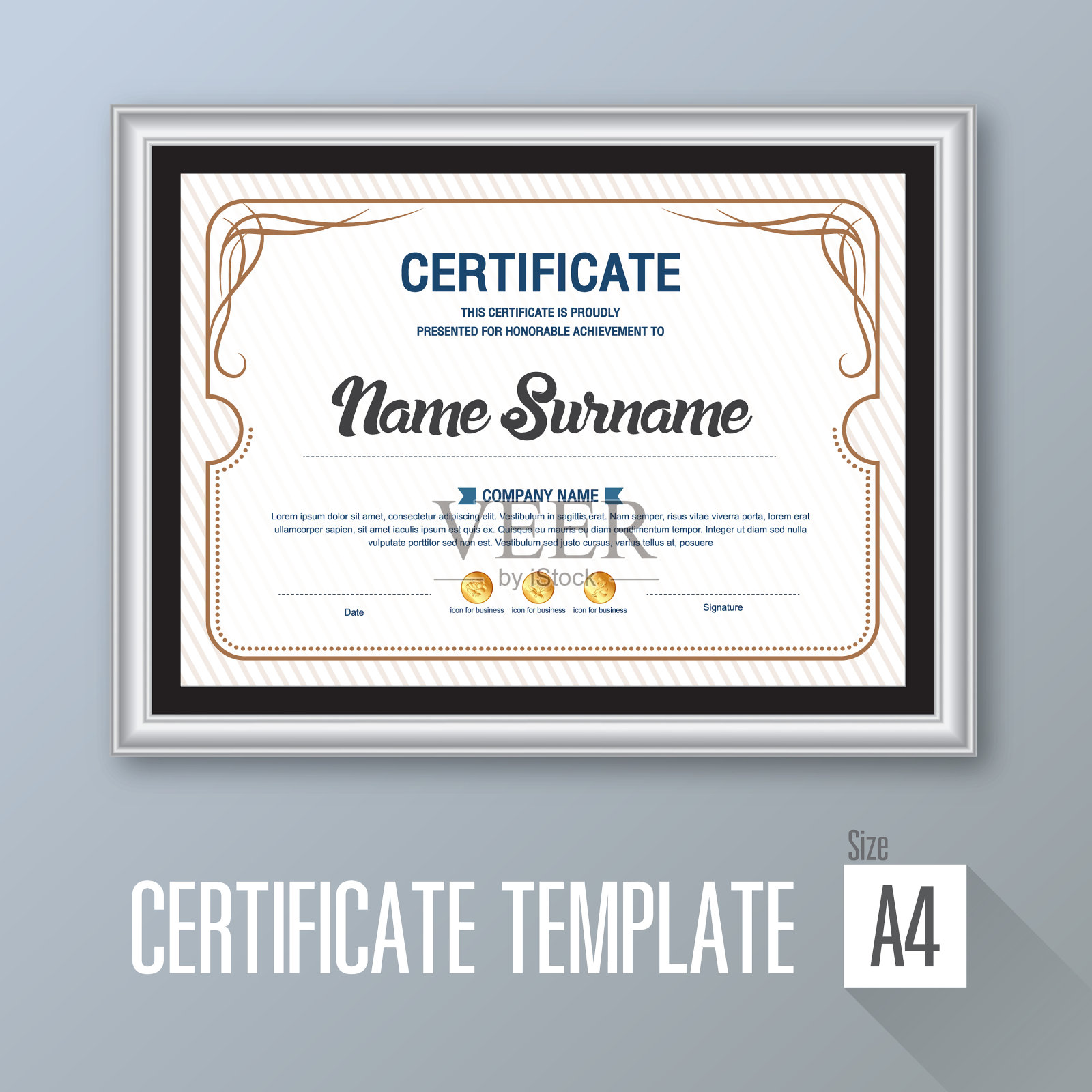 证书25设计模板素材