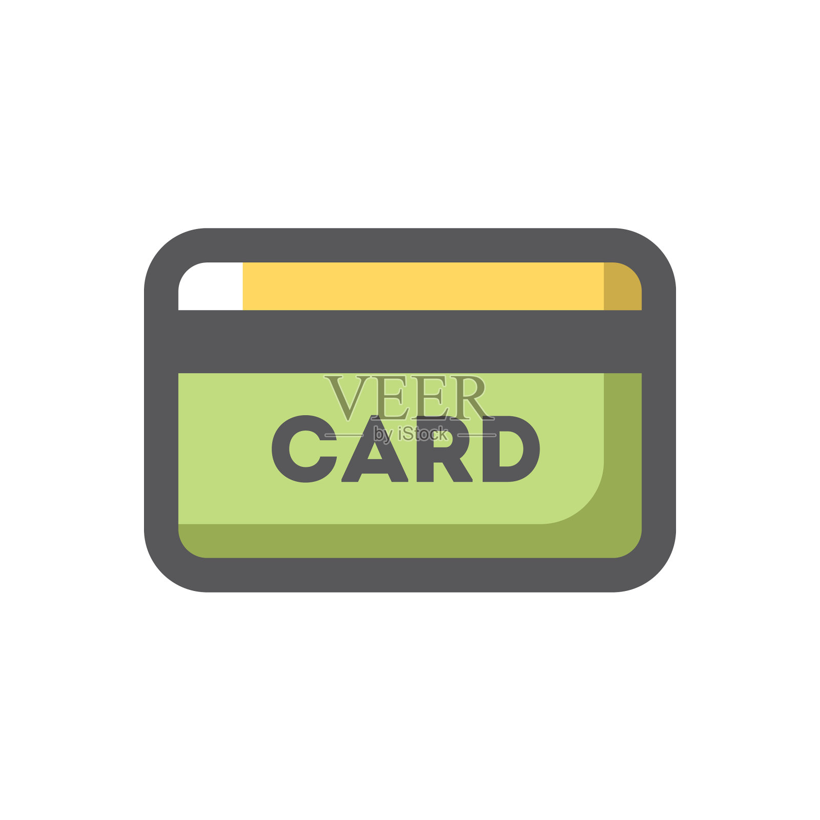 信用卡支付图标卡通插画图片素材