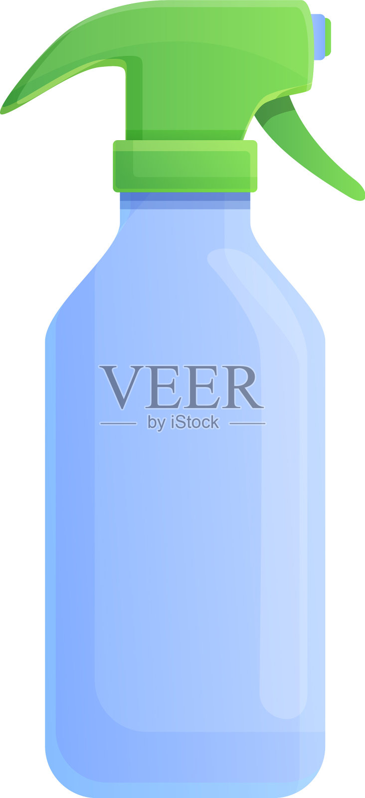 家居消毒喷雾瓶图标卡通风格设计元素图片