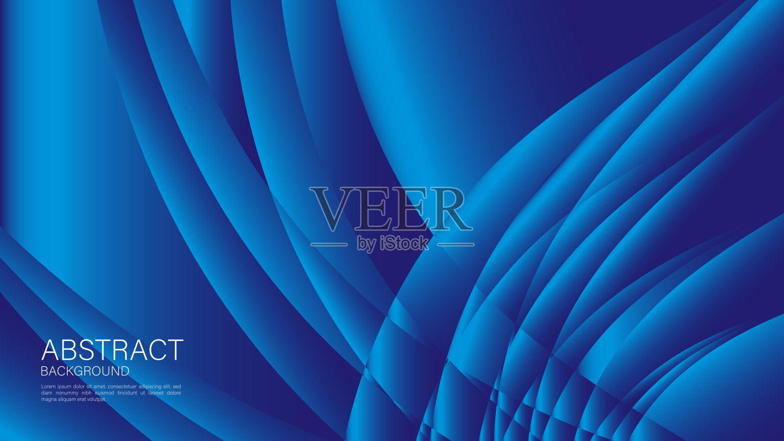 蓝色抽象背景，波浪背景，几何背景向量，图形背景，最小纹理，封面设计，传单模板，横幅，网页，书籍封面，广告，装饰墙纸。插画图片素材